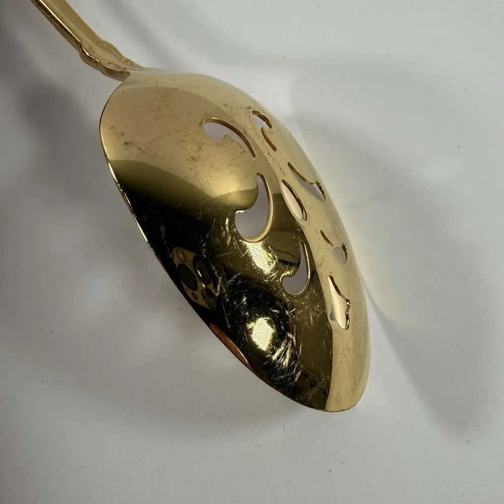 Oneida Community GOLD BEETHOVEN Golden Slotted Serving Spoon Replacement